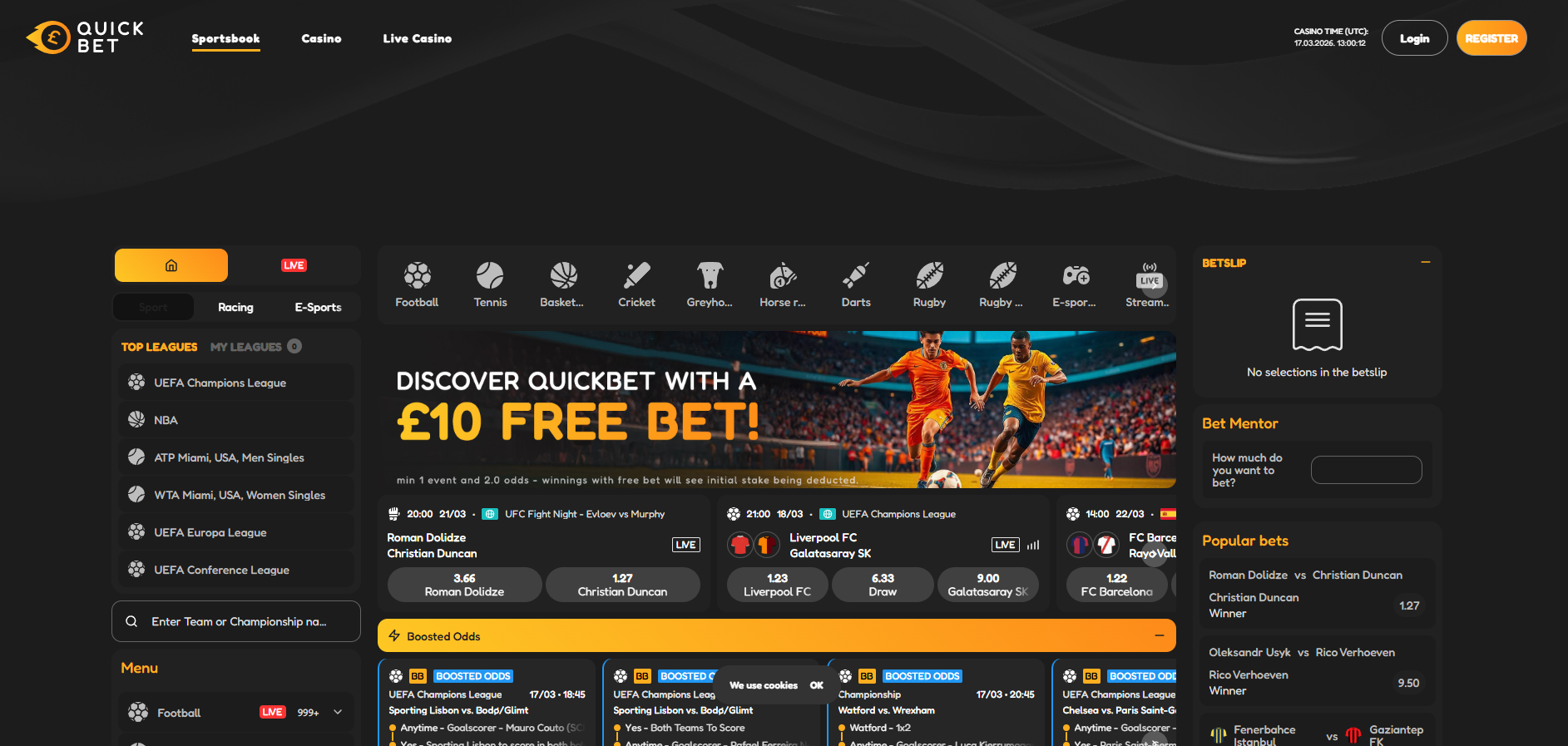 Quickbet screenshot